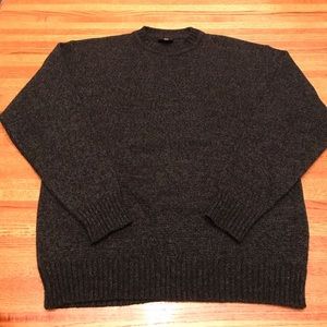 Versace Jeans Couture Sweater Mens XL Dark Gray Wool Blend Crewneck Logo